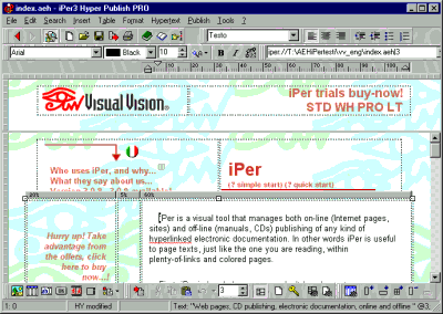 L'�diteur WYSIWYG offre un nombre incroyable d'options visuelles, y compris l'�dition imm�diate de cadres ! - Logiciel de Cr�ation de Sites Web / d'�dition Web professionnel et simple � utiliser - Cr�er un site Web c�est facile