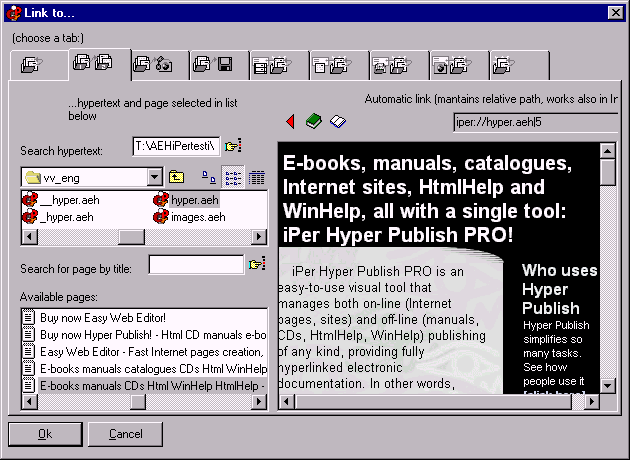 Link To Pages In Another Hypertext